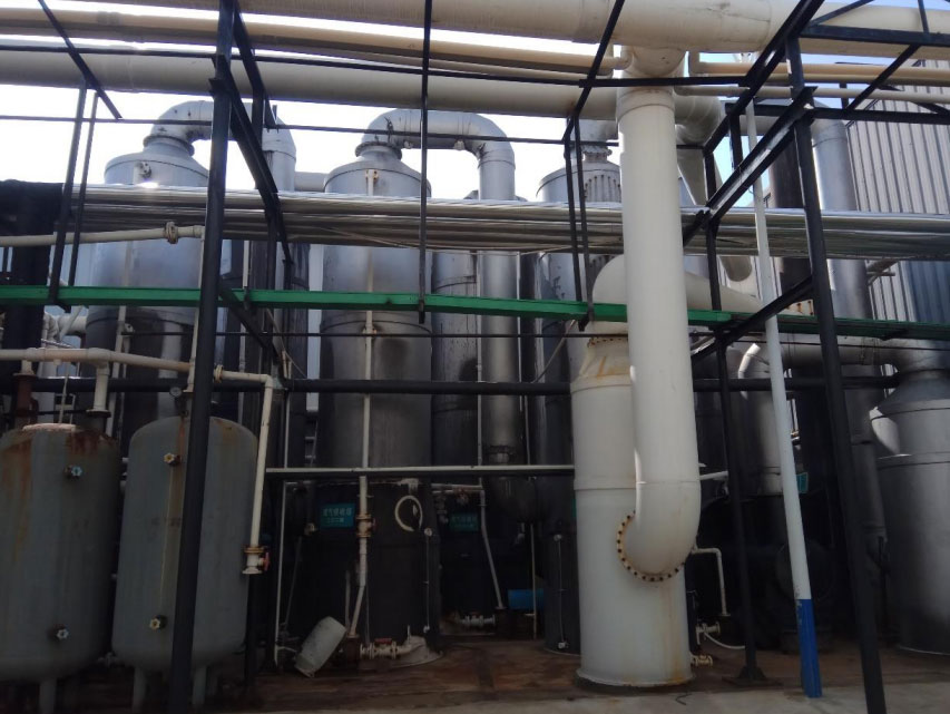 Exhaust gas treatment absorption tower area